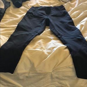 Lululemon black high times crop